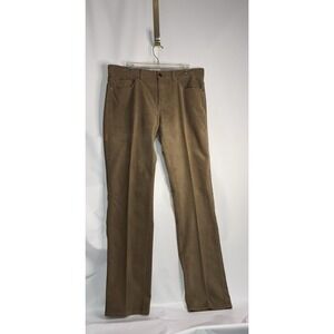 Peter Millar Men's Corduroy Brown Sz 35 Cotton Crown Crafted Straight Leg Pants